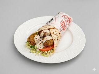 Piadina falafel con verdura di base