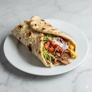 Piadina kebab nan
