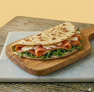 Piadina salmon