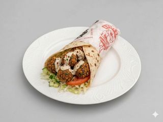 Piadina vegana con polpette di lenticchie