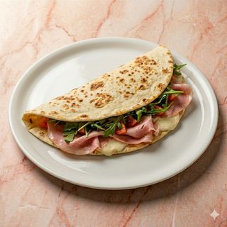 Piadina con prosciutto cotto