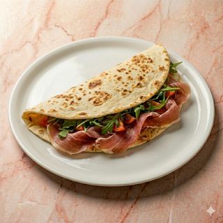 Piadina con prosciutto crudo