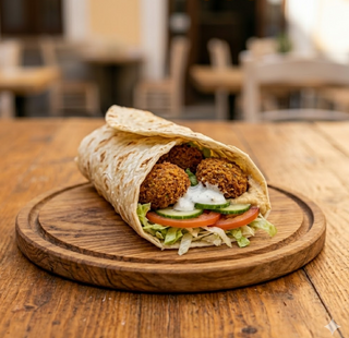 Piadina falafel 