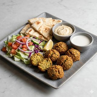 Piatto falafel menù