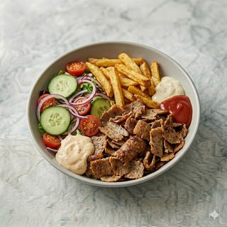 Piatto kebab menù