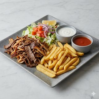 Piatto kebab menù