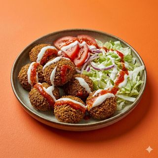 Piatto vegetariano falafel