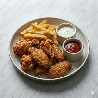 Piatto alette di pollo