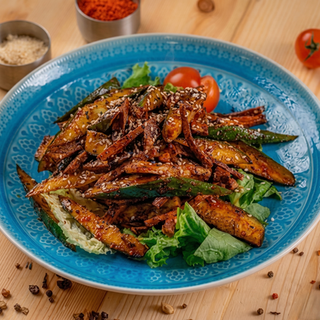 Пикантный салат с языком и огурцом (320г)