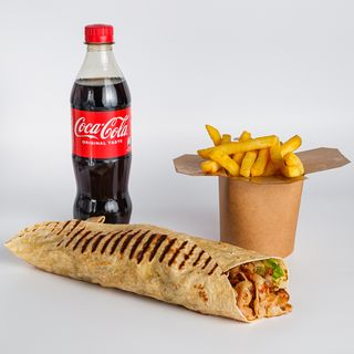 Tortilja Piletina sa krumpirićima i pićem