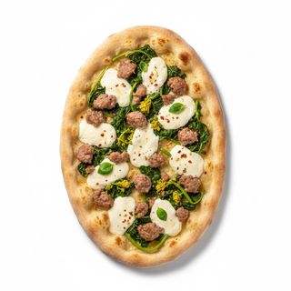 Pinza provola, salsiccia, friarielli