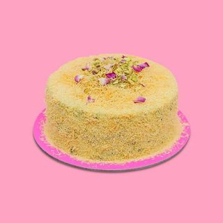 Pistachio khunafa cake