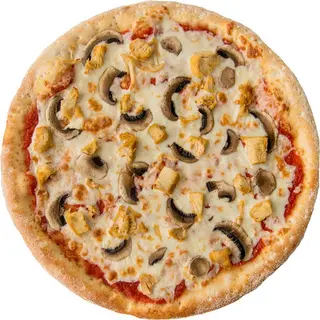 Пицца с курицей с грибами (600г)