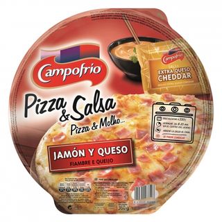 Pizza Jamon Y Queso Salsa Chedar Campofrio 360g
