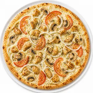 Pizza Méga Poulet Et Champignons