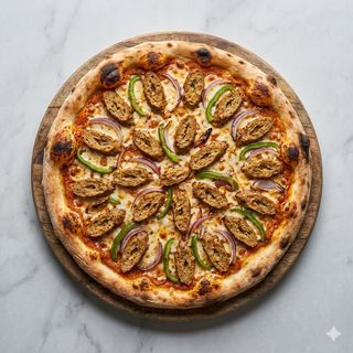 Pizza seekh kebab