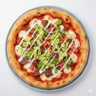 Pizza seekh kebab