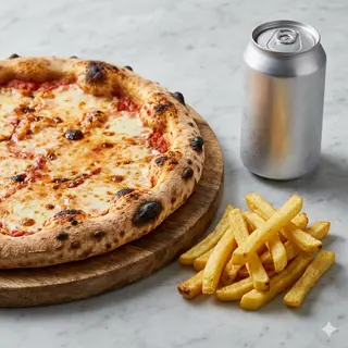 Pizza + patatine + bibita