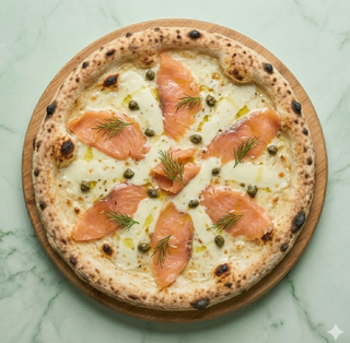 Pizza al salmone