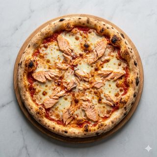 Pizza al salmone