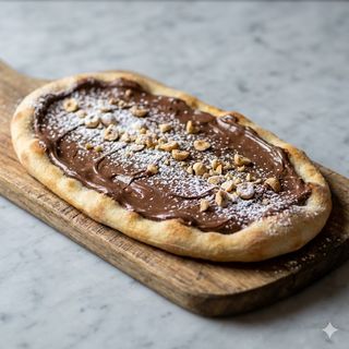 Pizza al metro con Nutella
