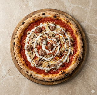 Pizza boscaiola senza glutine
