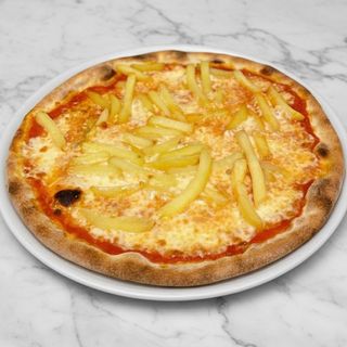 Pizza con patatine