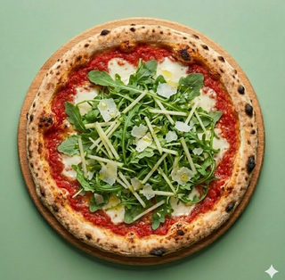 Pizza con rughetta