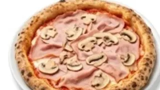 Pizza cotto e funghi