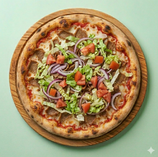 Pizza kebap (con verdura)
