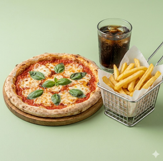 Menu Pizza margherita