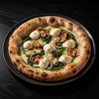 Pizza napoletana Bon pancetta arrotolata