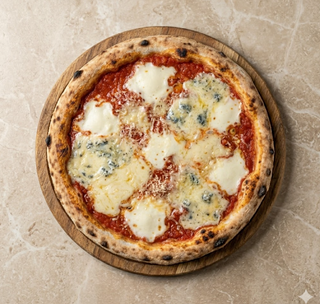 Pizza quattro formaggi senza glutine