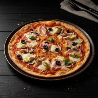 Pizza sottile Bon 4 stagioni