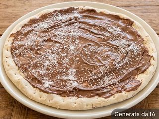 Pizza con Nutella e cocco - baby