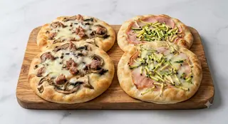Pizza tonde assortite