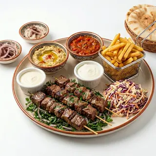 Plat Machaoui Brochettes Viande