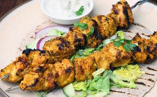 Plat dinde brochettes