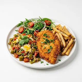 Plat Escalope Pané