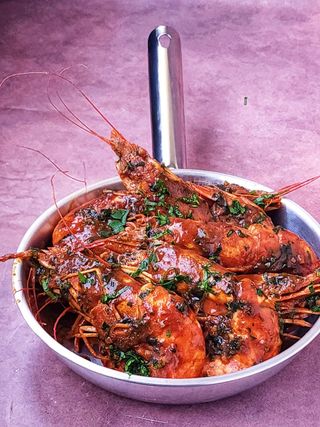 Pêcheur Crevettes Royale Plats