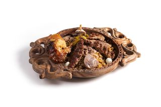 Плов с казы, яйцо и люля (1.5кг)