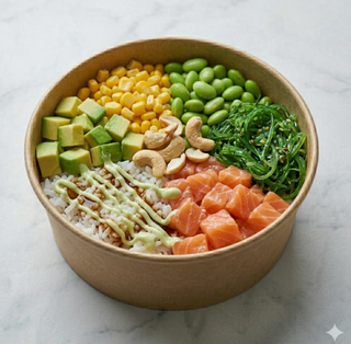 Poke salmon spicy