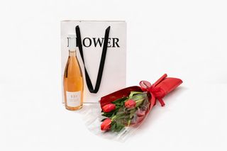 Poklon - Buket LALE & vino Rose 100 žena