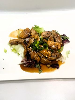 8 Pollo teriyaki