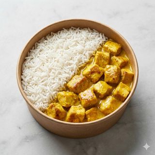 Pollo al curry con basmati