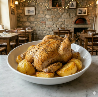 Pollo al forno con patate