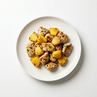 Pollo con ananas
