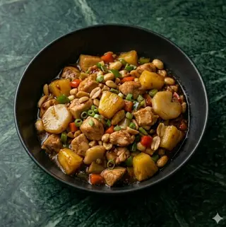 Pollo con ananas