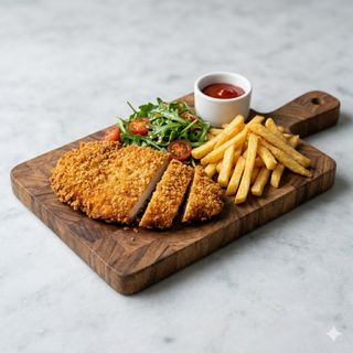 Pollo panato + contorno