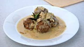 Polpette su crema al tartufo 6 pezzi